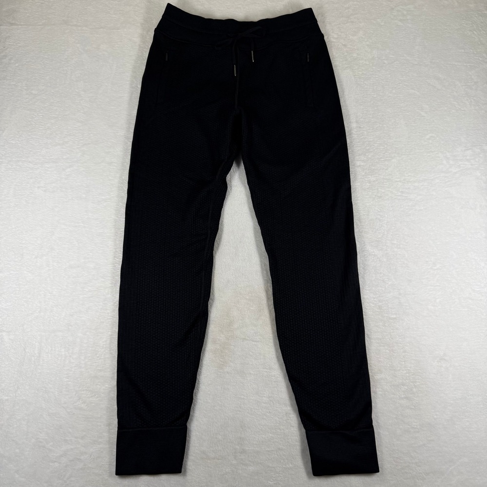 Lululemon Engineered Warmth Jogger Black Textured Knit‎ Wool Blend Size 4